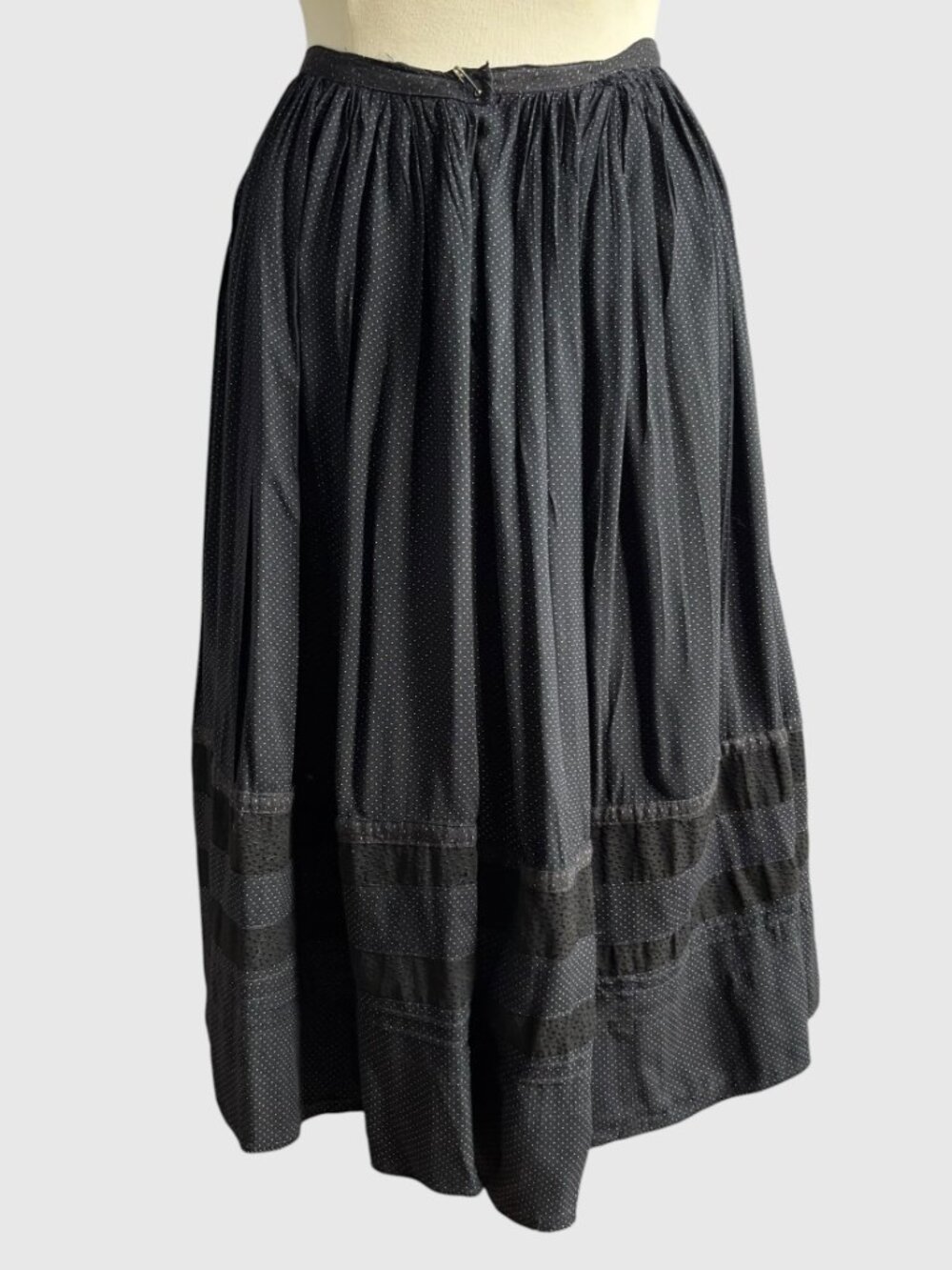 Vintage Hungarian Handmade Full Folk Dance Skirt - Picture 6 of 14